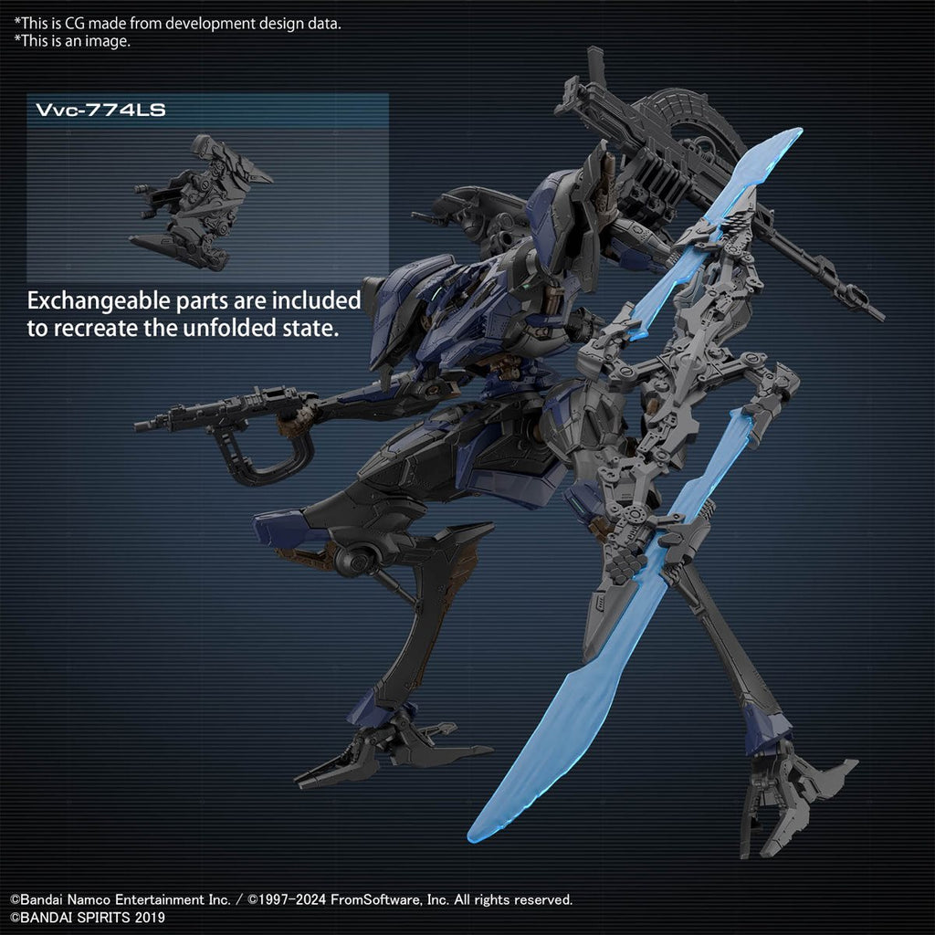 30 Minutes Missions Armored Core VI: Fires of Rubicon Schneider Nachtreiher/40E Steel Haze Model Kit