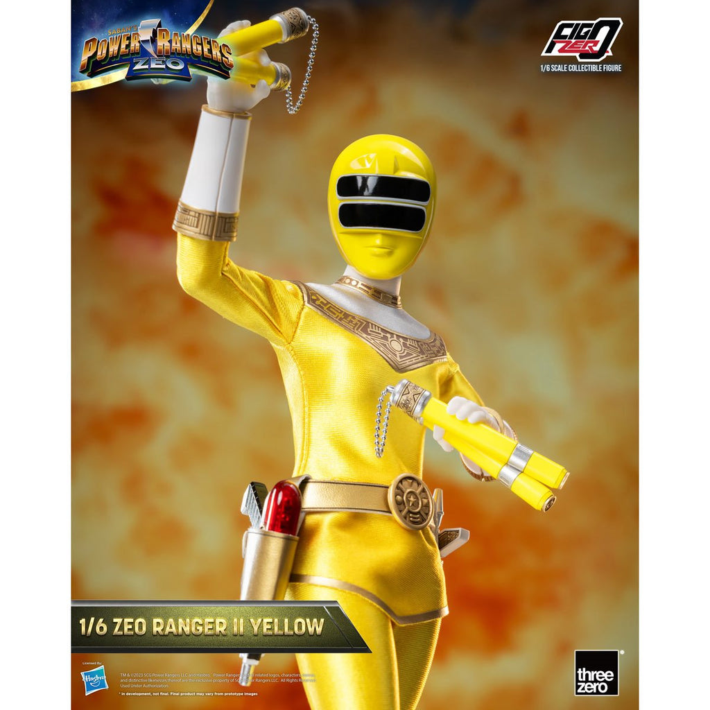 Power Rangers Zeo Yellow Zeo Ranger II FigZero 1:6 Scale Action Figure