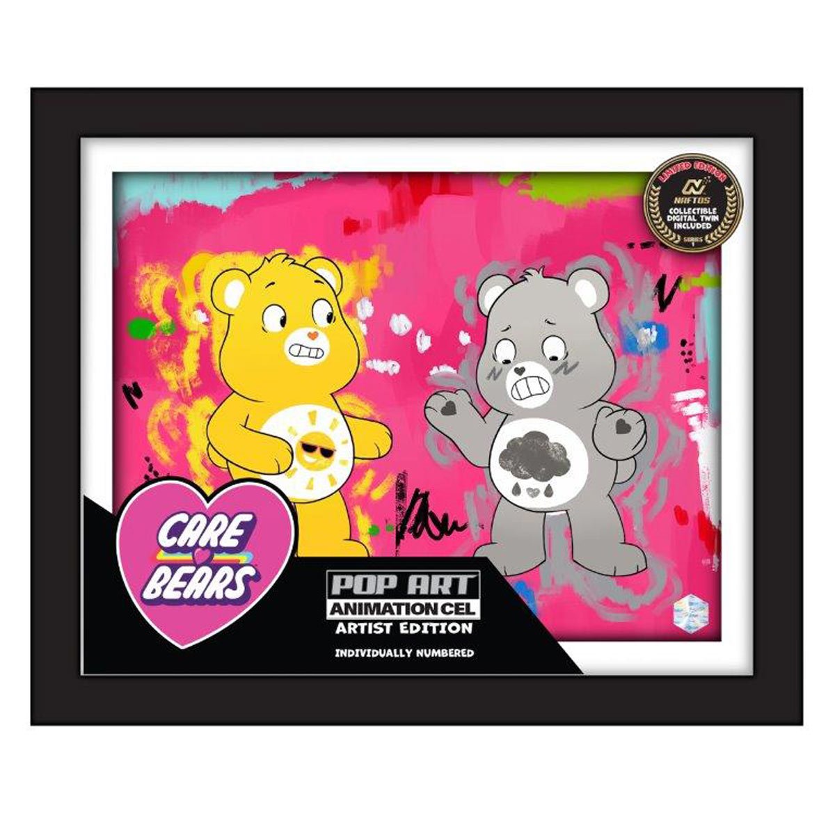 Care Bears Once Upon a Rainbow #1101 Animation Cel Artist Edition Framed Art Print