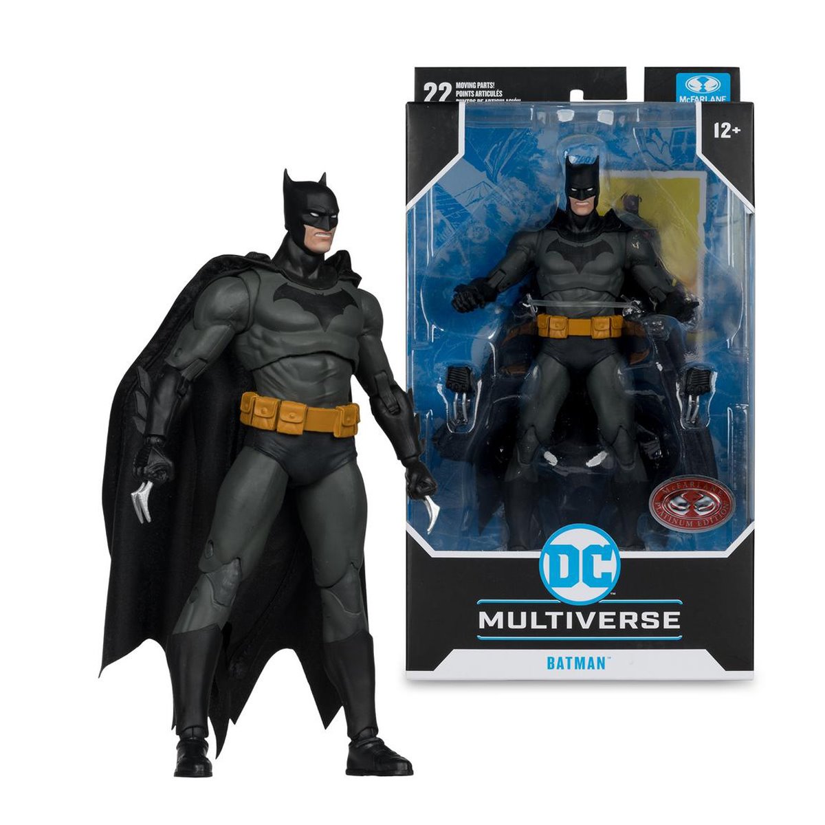 DC Multiverse Batman Wave 4 Batman Cowardly Lot 7-Inch Action Figure - Red Platinum