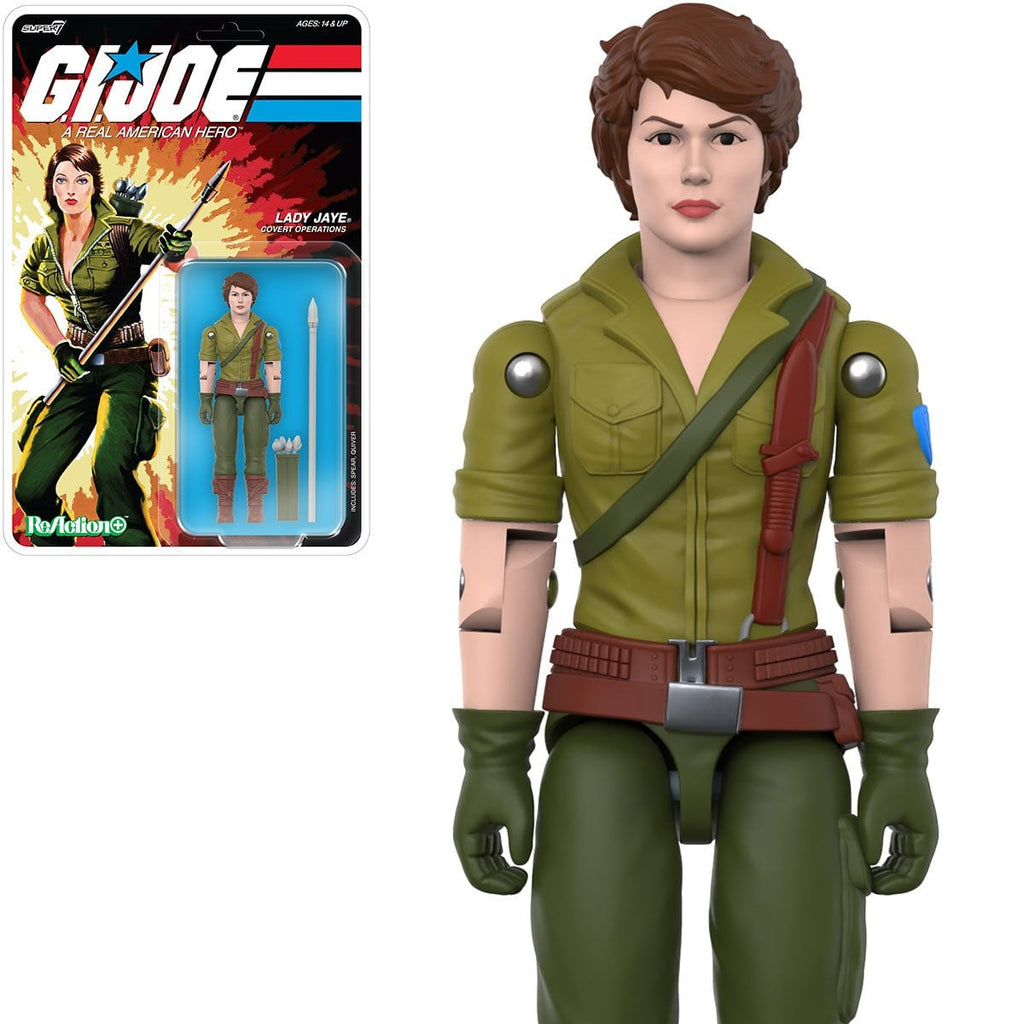 G.I. Joe Lady Jaye (Cartoon) 3 3/4-Inch ReAction+ Figure