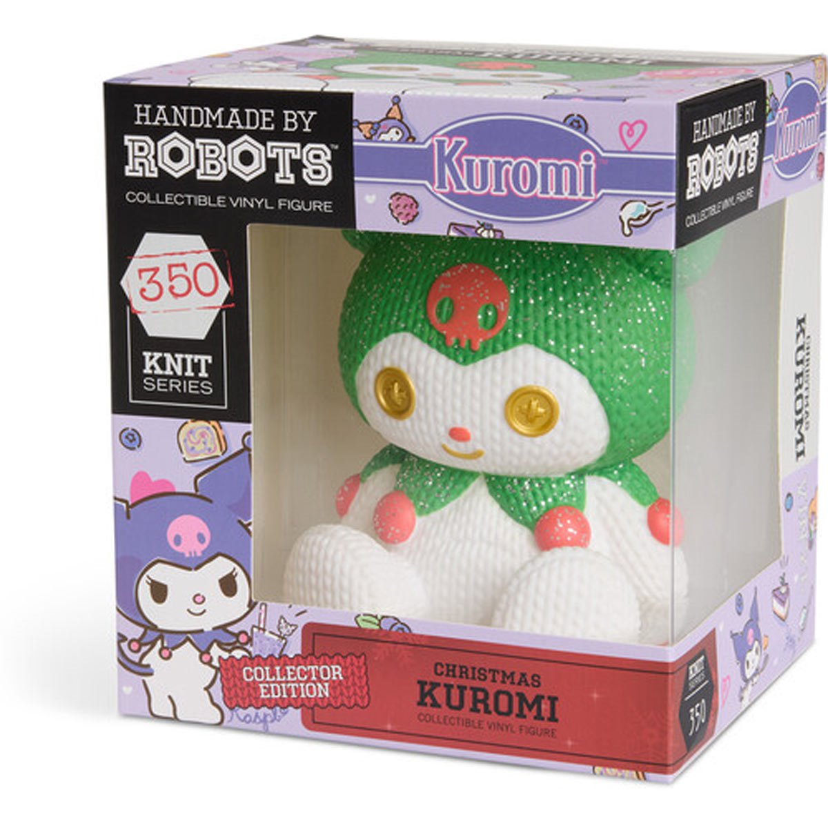 Hello Kitty and Friends Kuromi #350 Christmas Handmade By Robots Vinyl Figure