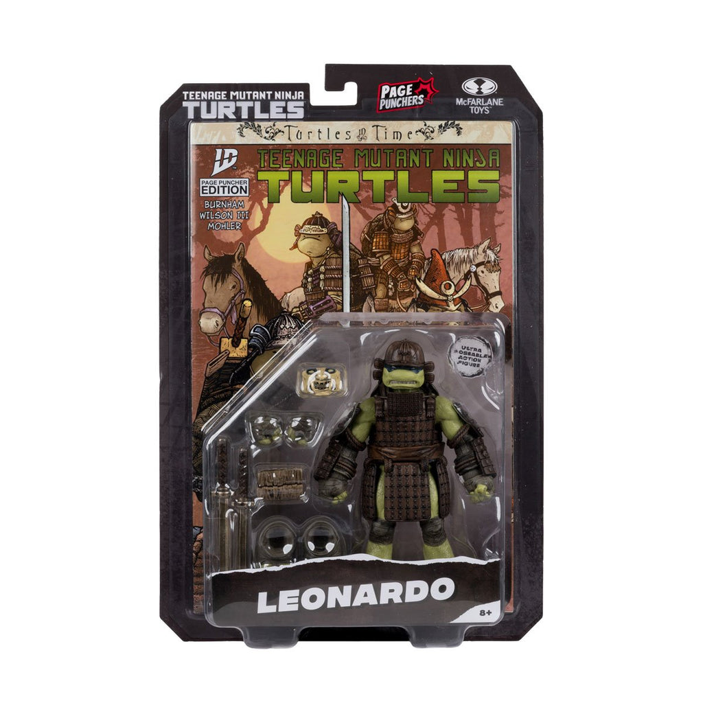 Teenage Mutant Ninja Turtles Page Punchers Wave 4 Leonardo Turtles in Time 5-Inch Scale Action Figure with Comic