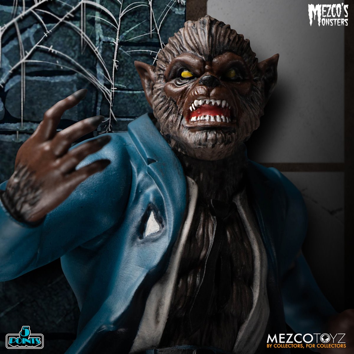 Mezco's Monsters Tower of Fear 5 Points Action Figures Deluxe Playset