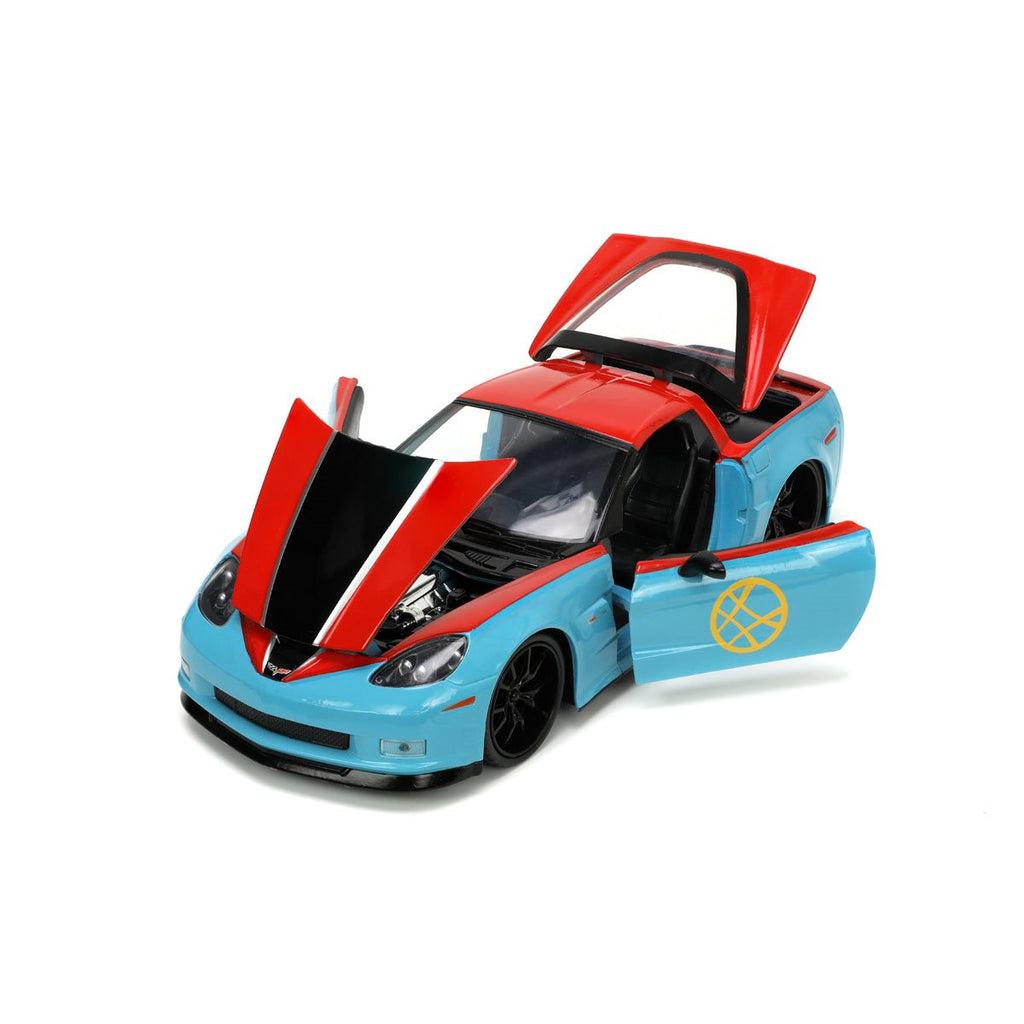 Avengers Doctor Strange Hollywood Rides 2006 Chevrolet Corvette Z06 1:24 Scale Die-Cast Metal Vehicle with Figure
