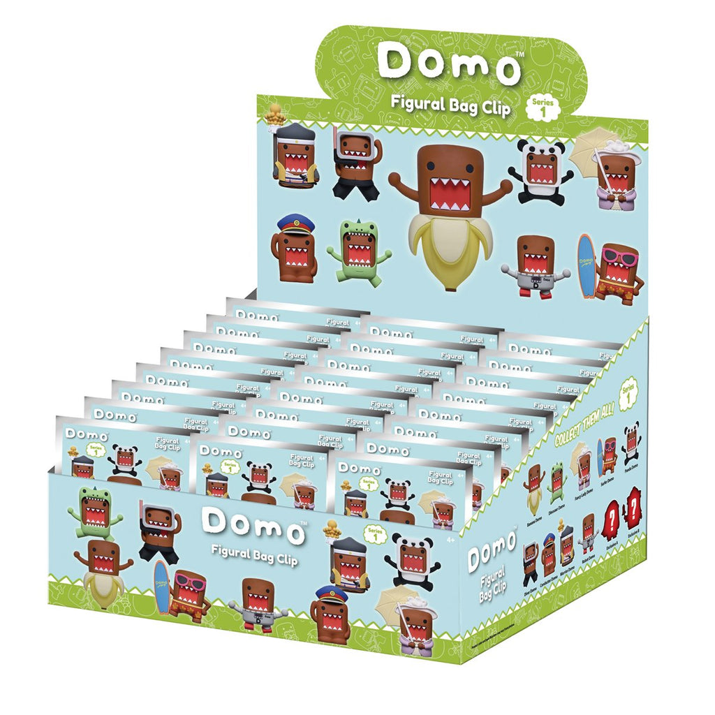 Domo-Kun 3D Foam Bag Clip Random 6-Pack