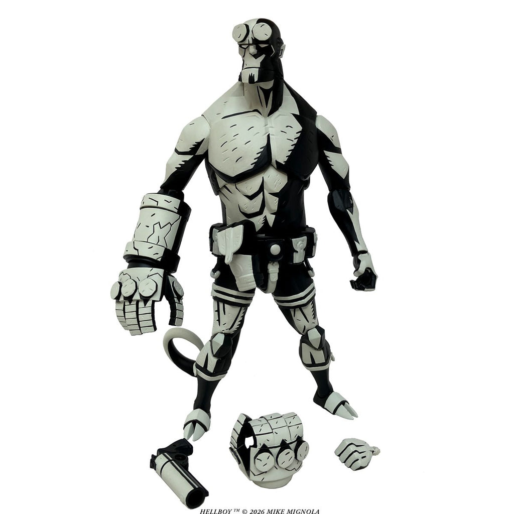 Hellboy Black and White 1:12 Scale Action Figure -  Entertainment Earth Exclusive