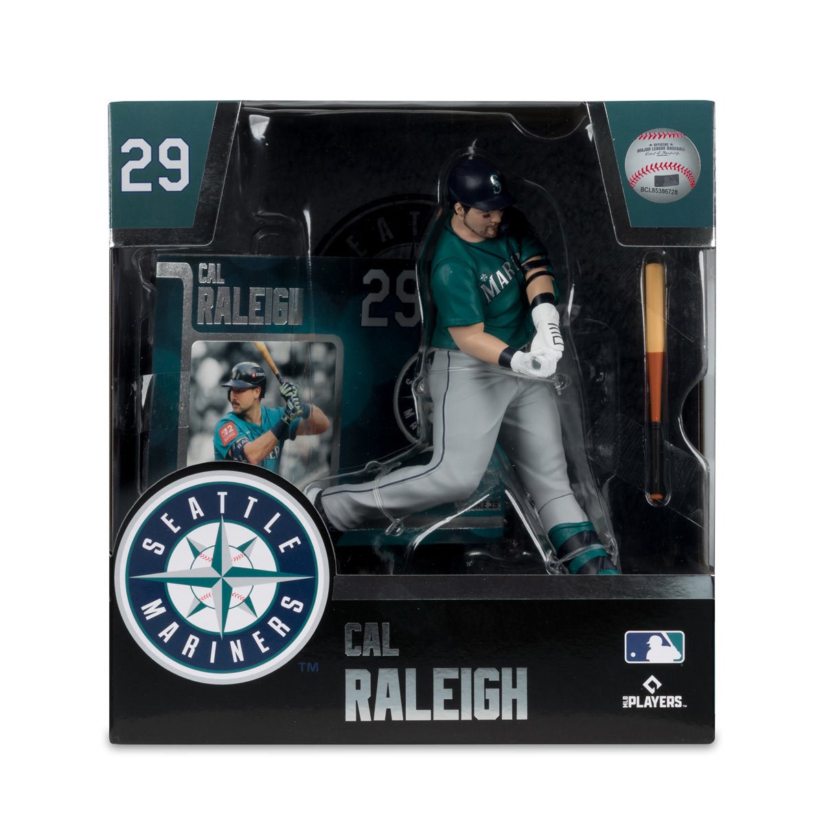 MLB SportsPicks Seattle Mariners Cal Raleigh 7-Inch Posed Figure
