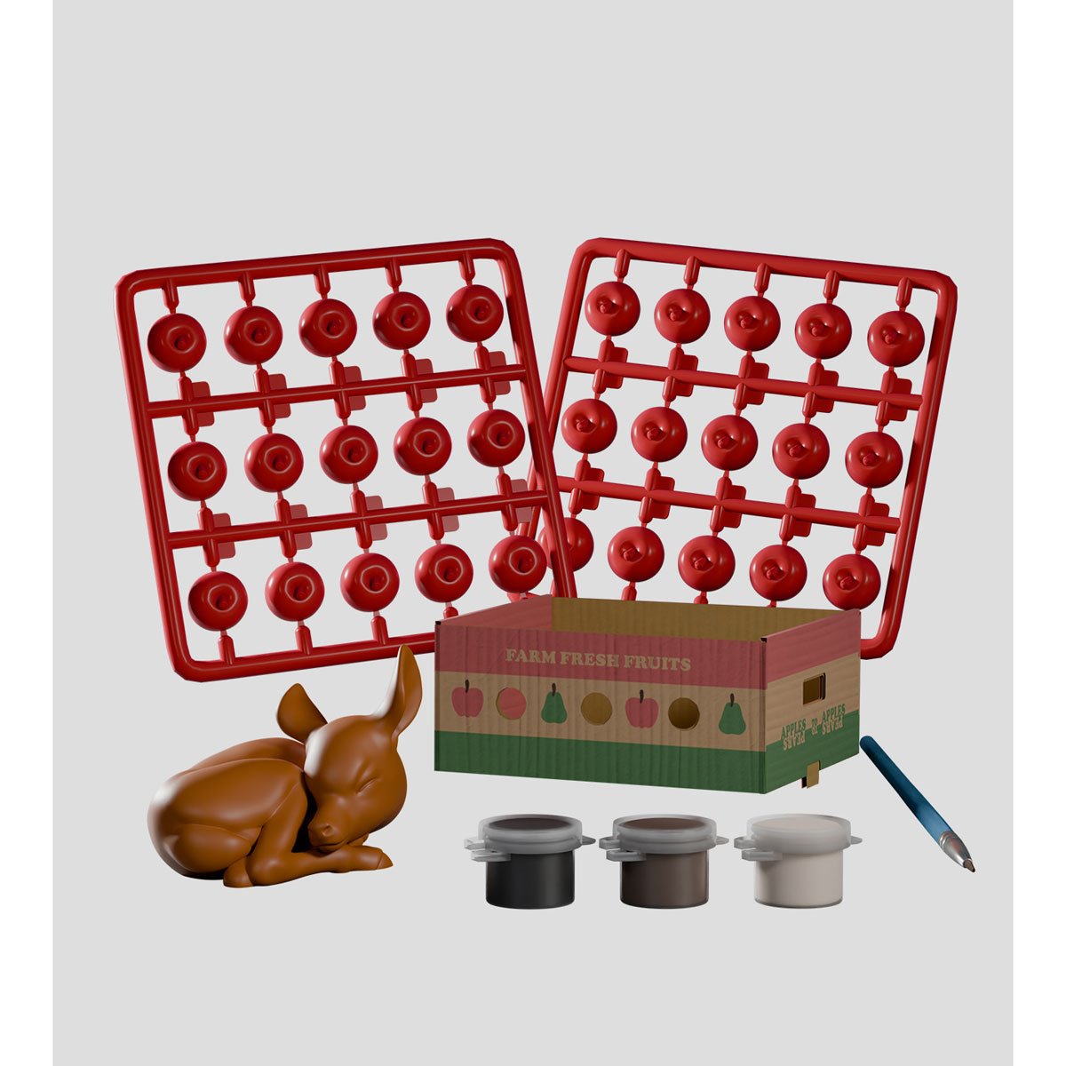 Fruit Box Stowaways DIY Craft Kit Blind-Box Random Mini-Figure