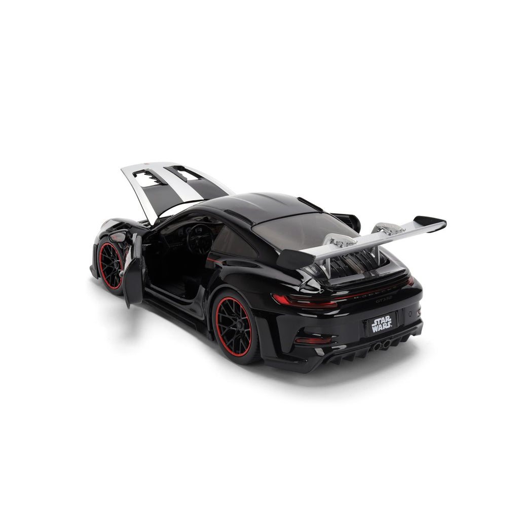 Hollywood Rides Star Wars Porsche 911 GT3 RS 992 1:24 Scale Die-Cast Metal Vehicle with Darth Vader Figure
