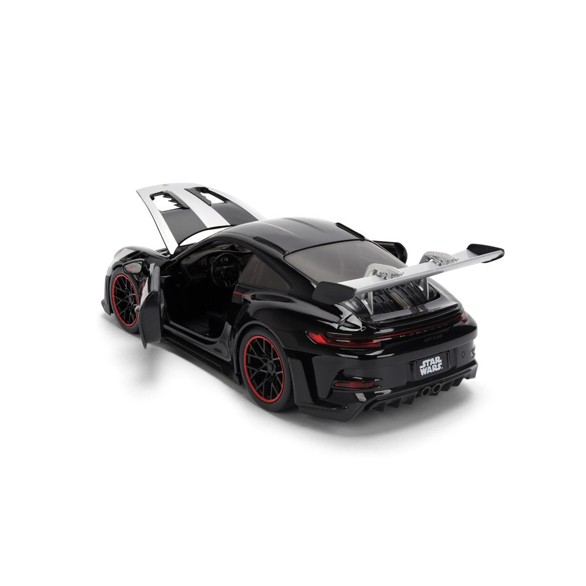 Hollywood Rides Star Wars Porsche 911 GT3 RS 992 1:24 Scale Die-Cast Metal Vehicle with Darth Vader Figure