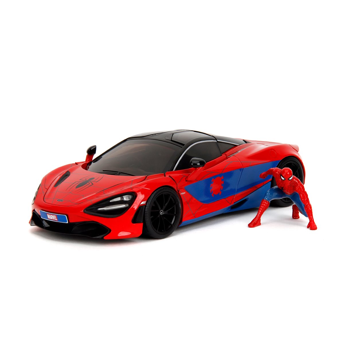 Hollywood Rides Marvel Spider-Man McLaren 720S 1:24 Scale Die-Cast Metal Vehicle with Spider-Man Figure