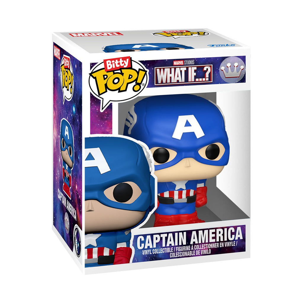 Marvel's What If Captain America with Mech Bitty Pop! Bitty Bot Vinyl Figure