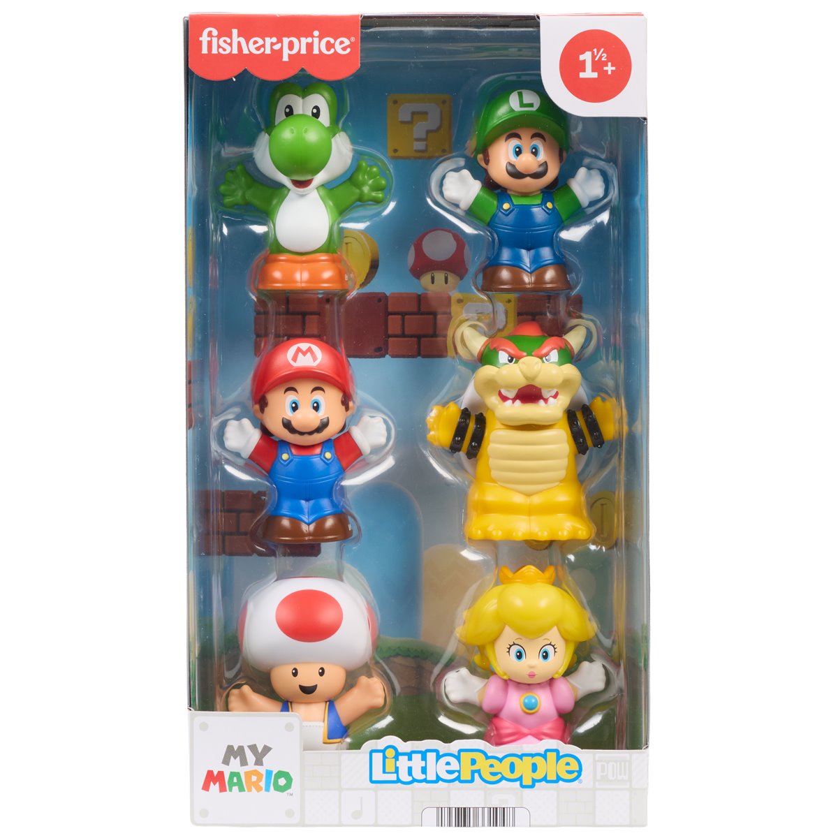Super Mario Bros. Little People My Mario Mini-Figure 6-Pack