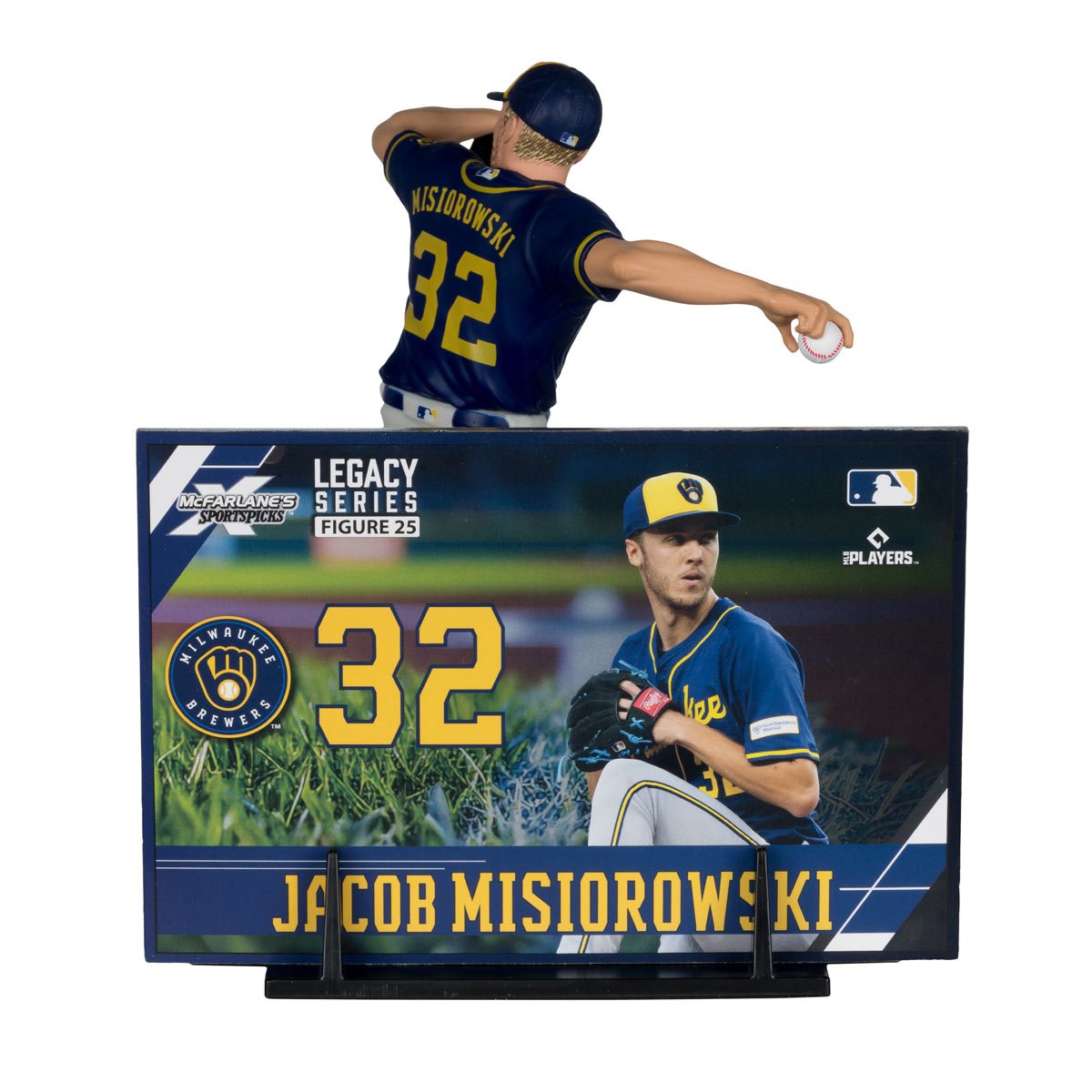 MLB SportsPicks Milwaukee Brewers Jacob Misiorowski 7-Inch Posed Figure