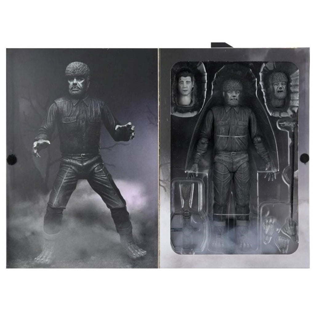 Universal Monsters Ultimate Wolf Man Black and White Version 7-Inch Scale Action Figure
