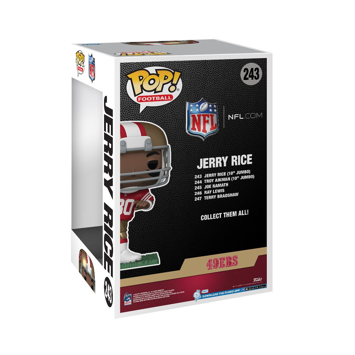 NFL Legends 49ers Jerry Rice Jumbo Funko Pop! Vinyl Figure #243