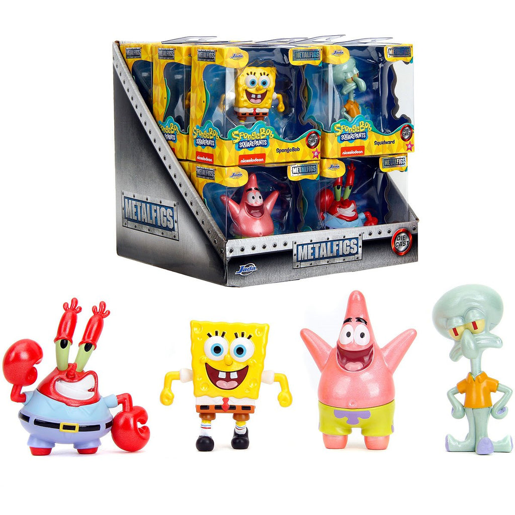 SpongeBob SquarePants Wave 1 MetalFigs 2 1/2-Inch Die-Cast Metal Mini-Figure Set of 4