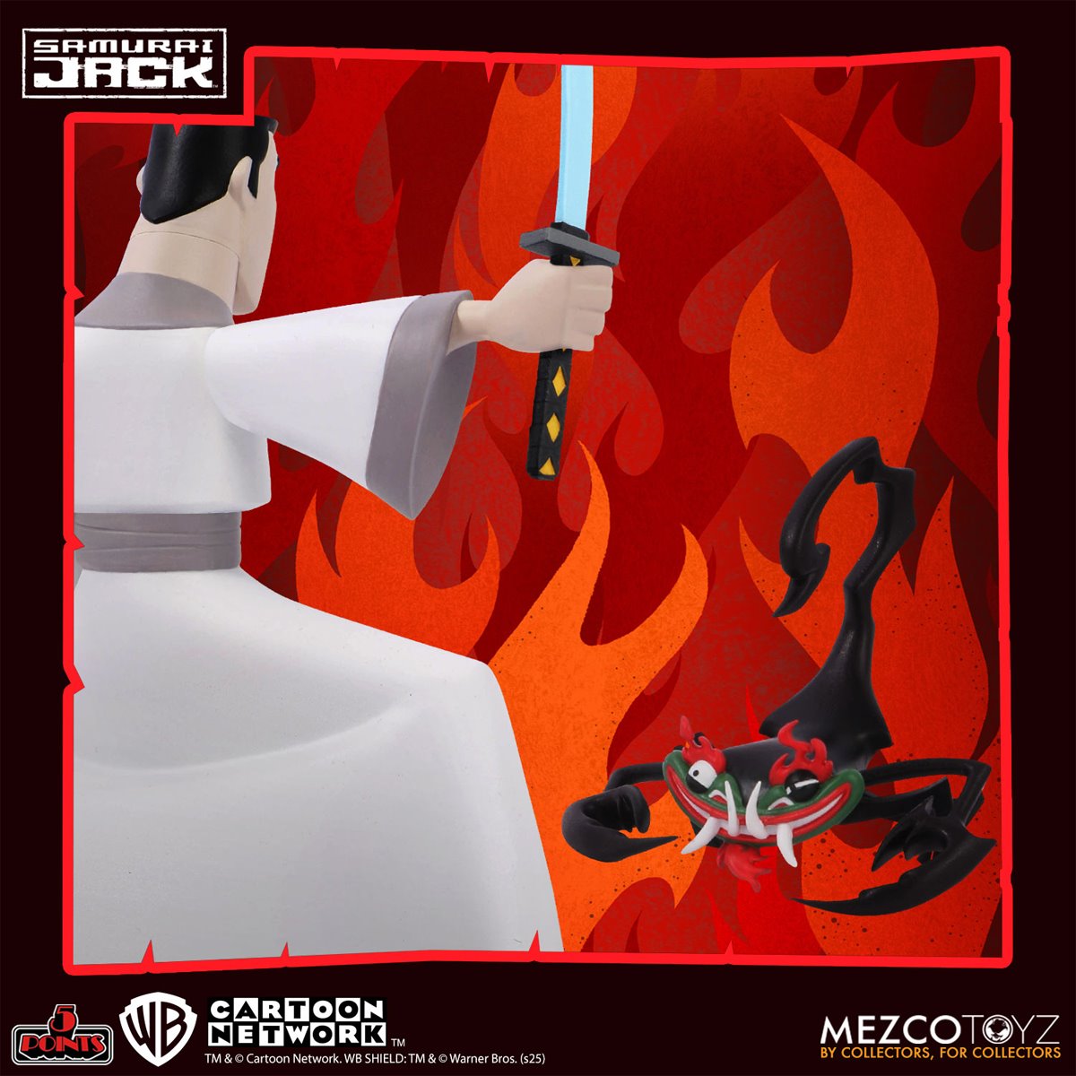 Samurai Jack 5 Points Action Figure Deluxe Set of 3