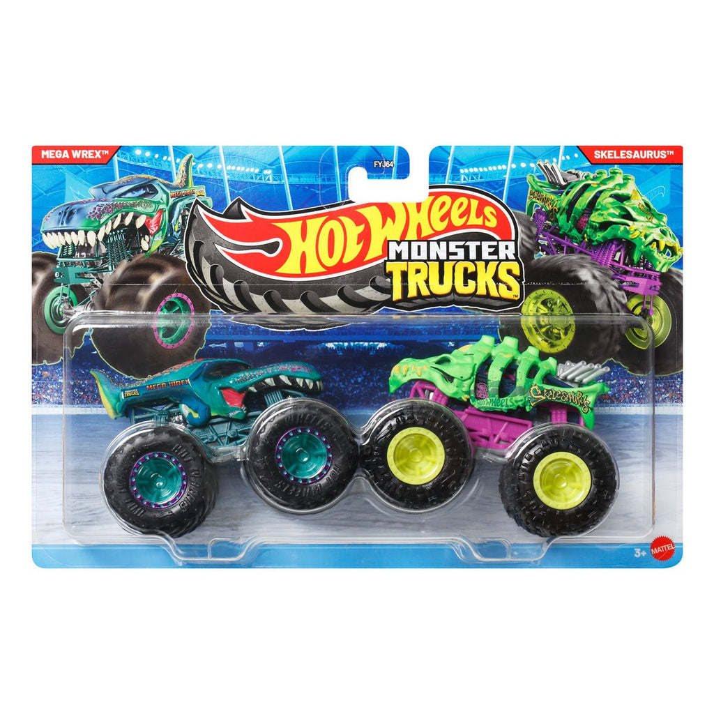 Hot Wheels Monster Trucks Demolition Doubles 1:64 Scale Vehicle 2-Pack 2026 Mix 3 Case of 8