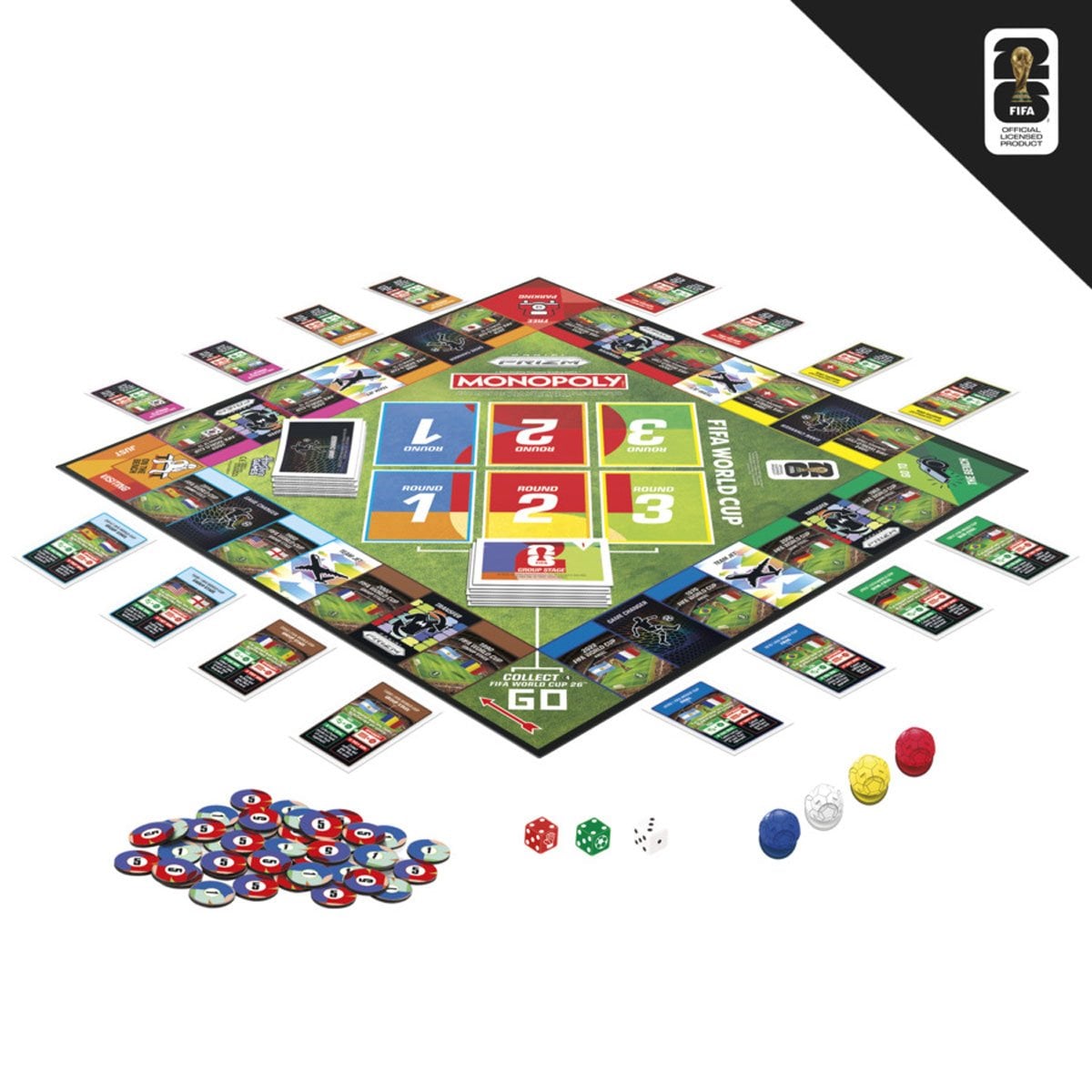 Monopoly Panini Prizm: FIFA World Cup Soccer Board Game