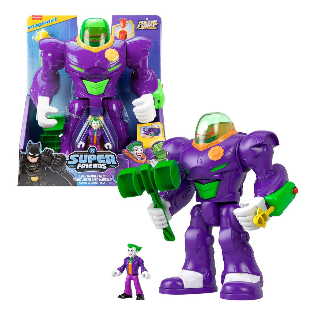 DC Super Friends Imaginext Joker Hammer Mech Action Figure