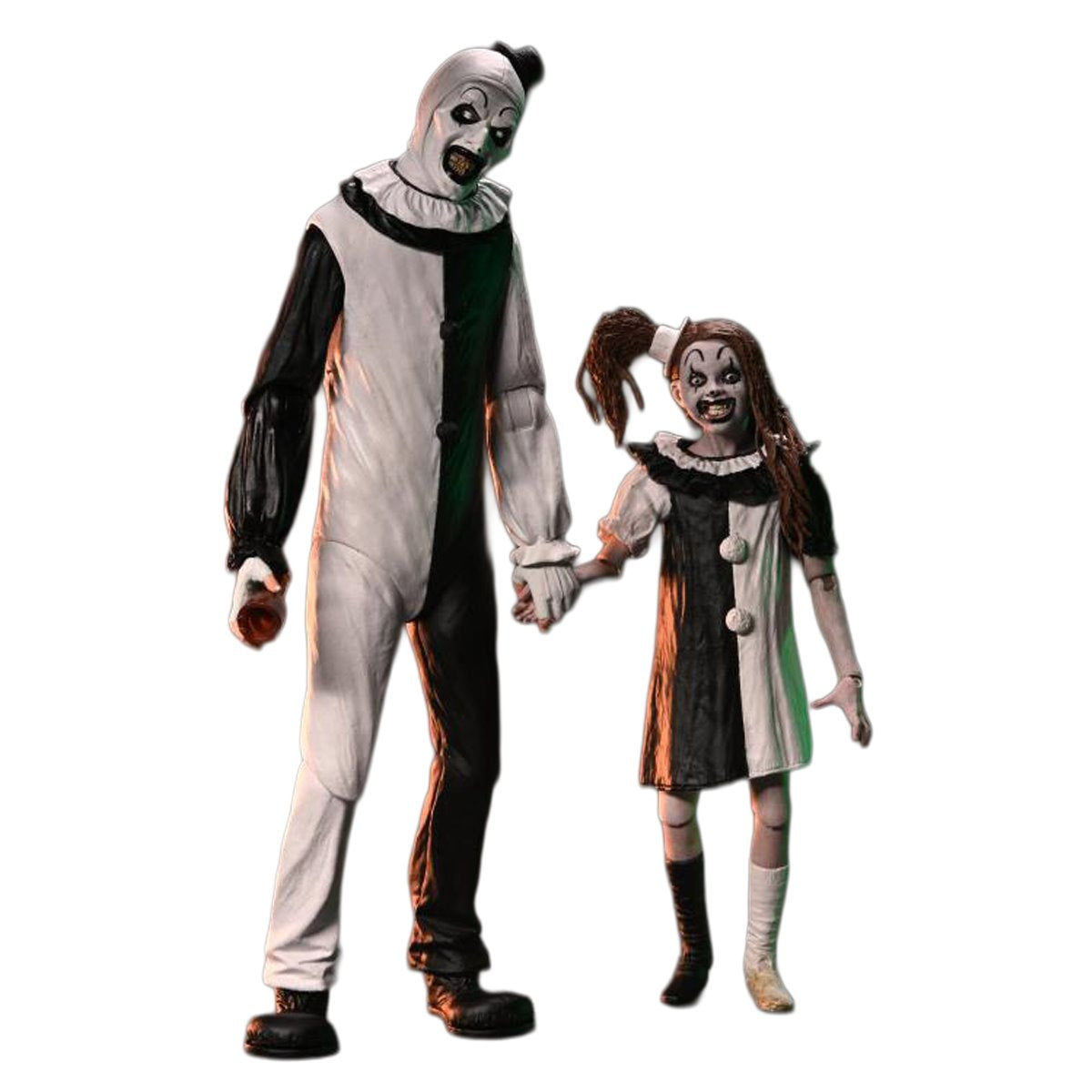Terrifier 2 Ultimate Art the Clown and Little Pale Girl 7-Inch Scale Action Figure 2-Pack