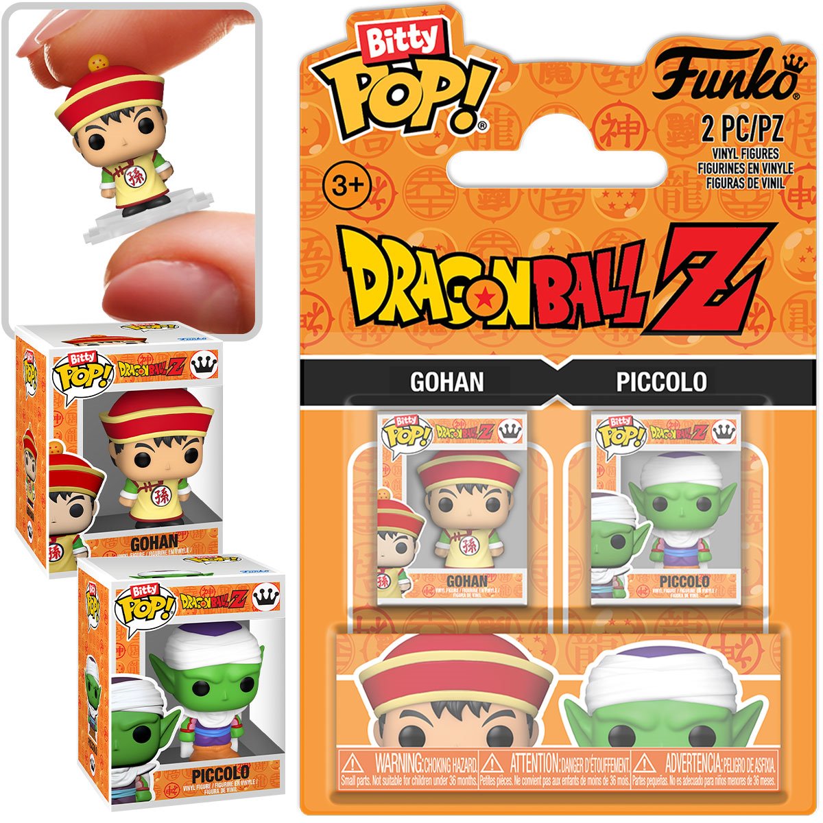 Dragon Ball Z Gohan and Piccolo Funko Bitty Pop! Mini-Figure 2-Pack