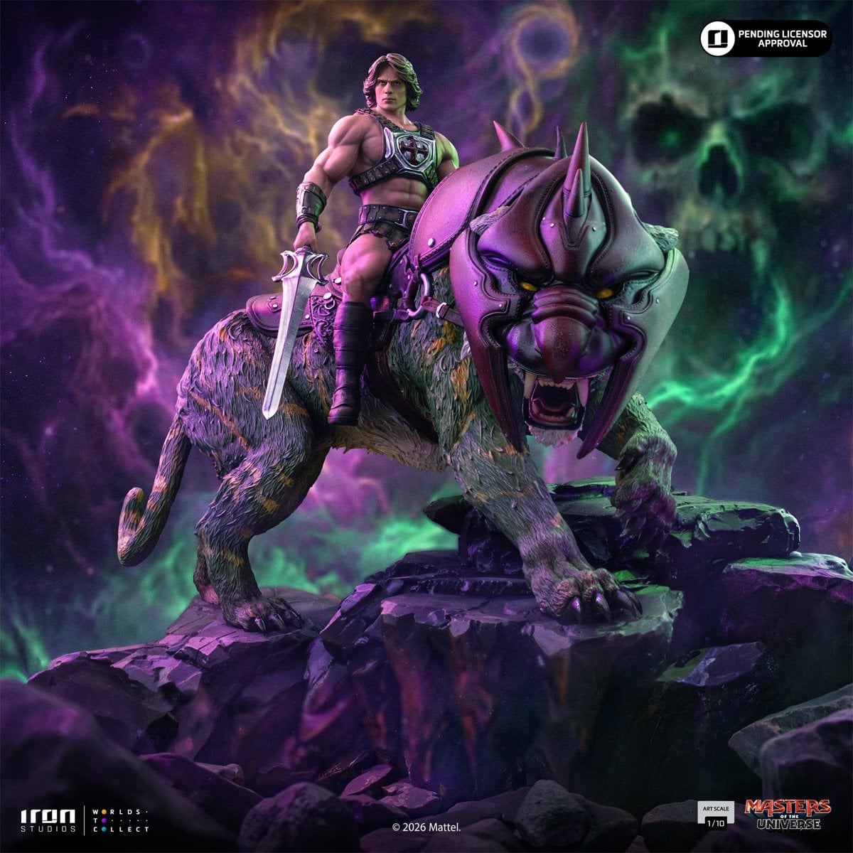 Masters of the Universe Movie He-Man and Battle Cat Deluxe 1:10 Art Scale Limited Edition Statue