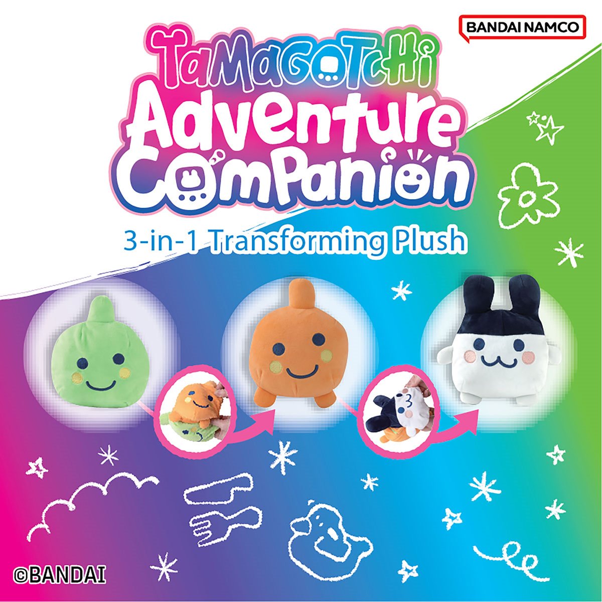 Tamagotchi Mimitchi Tamagotchi Adventure Companion 3-in-1 Transforming Plush and Backpack
