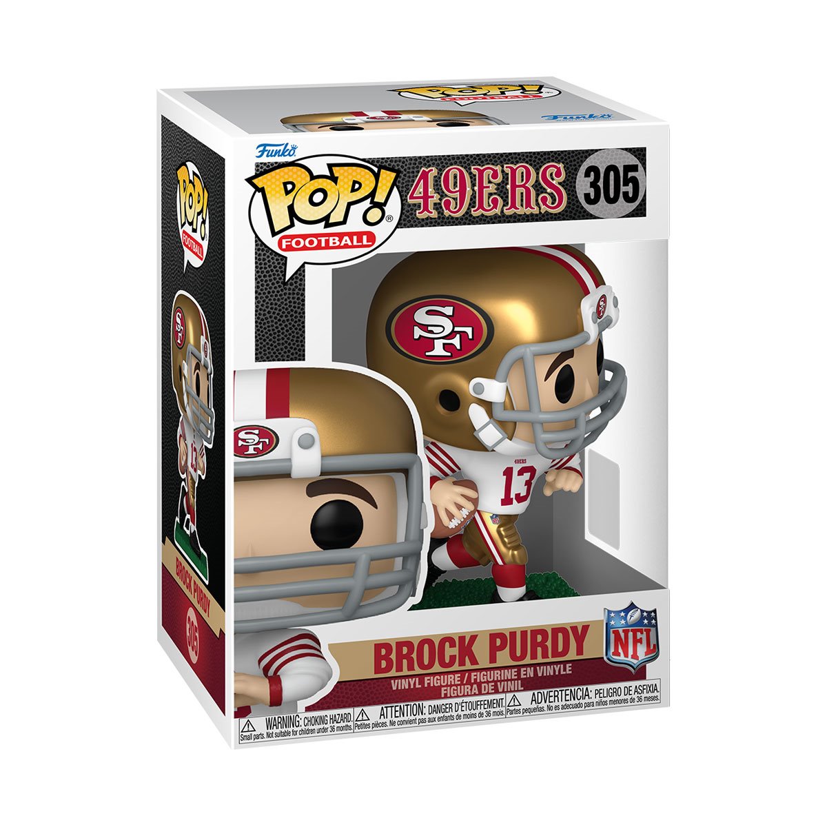 NFL 49ers Brock Purdy Funko Pop! Vinyl Figure #305