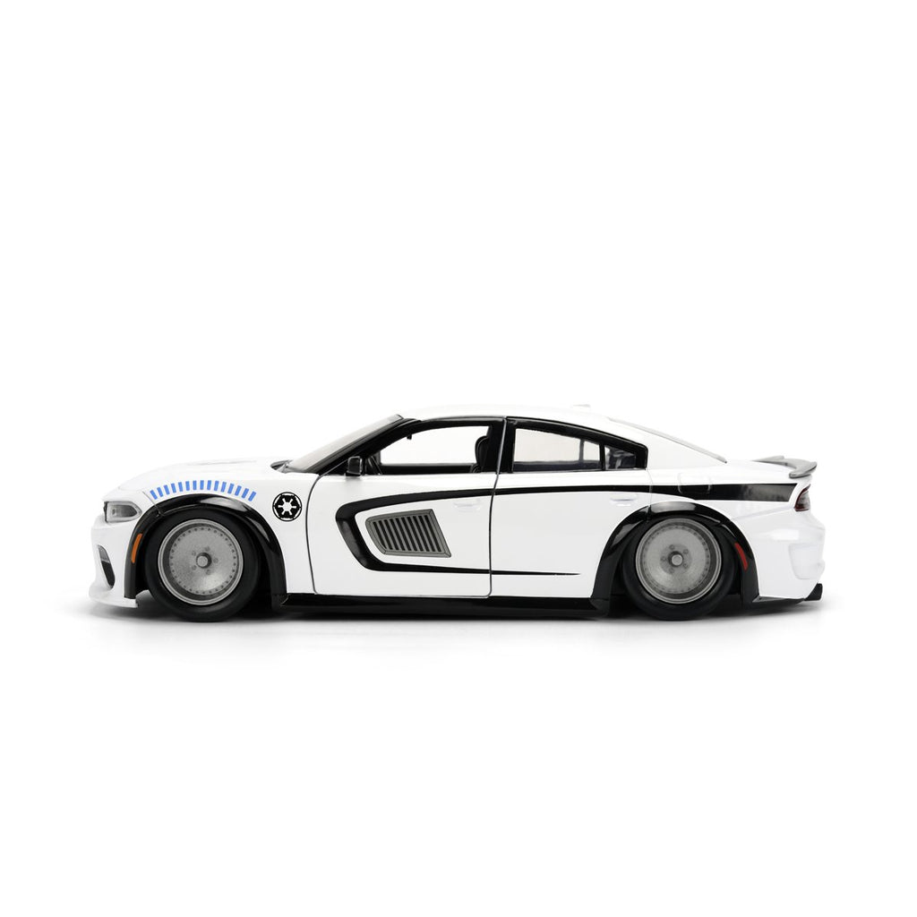 Hollywood Rides Star Wars 2021 Dodge Charger SRT Hellcat 1:24 Scale Die-Cast Metal Vehicle with Stormtrooper Figure