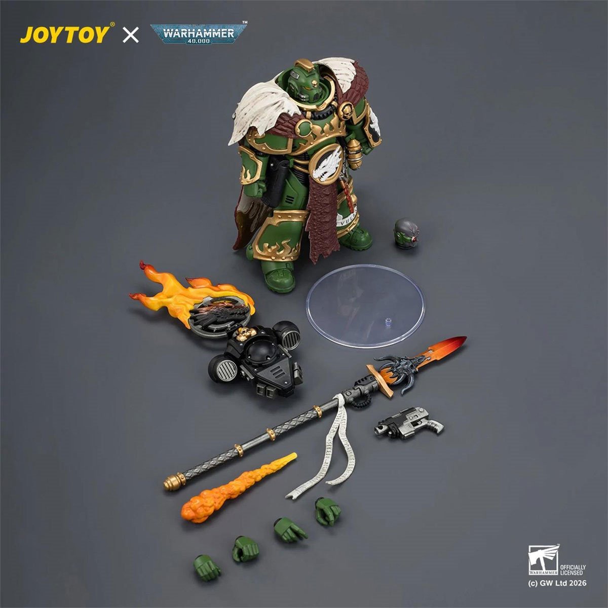 Joy Toy Warhammer 40,000 Salamanders Vulkan He'stan the Forgefather 1:18 Scale Figure