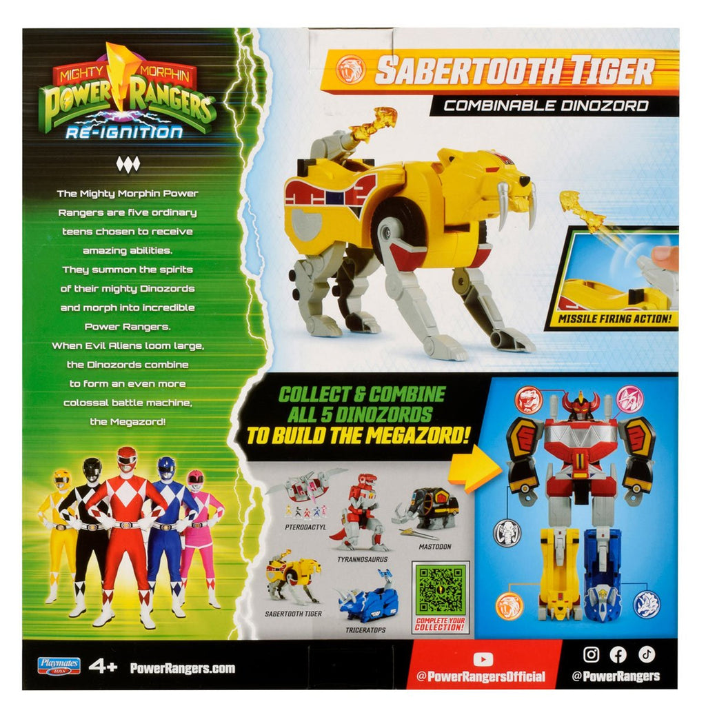 Mighty Morphin Power Rangers: Re-Ignition Sabertooth Tiger Dinozord Action Figure