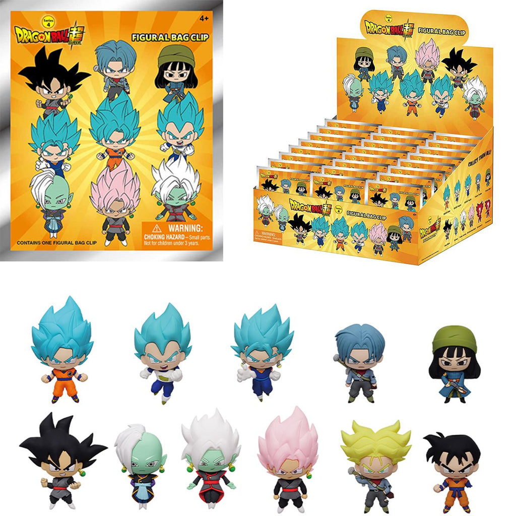 Dragon Ball Super Series 4 3D Foam Bag Clip Display Case of 24