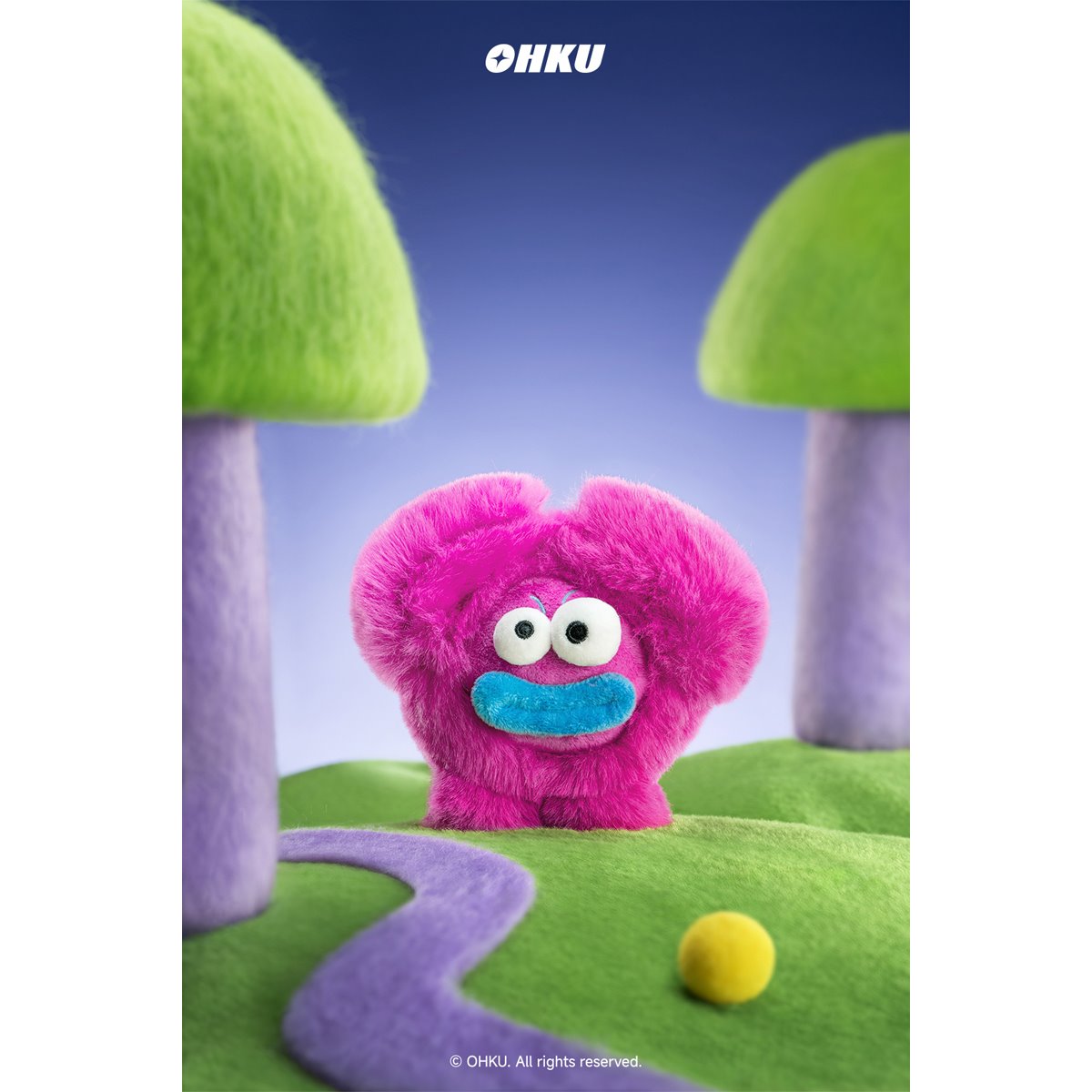 Monster Verse Quirky Work Fam Blind-Box Plush Charm Display of 6