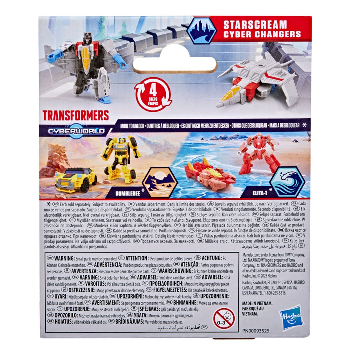 Transformers Cyberworld Starscream Cyber Changers 4-Inch Action Figure