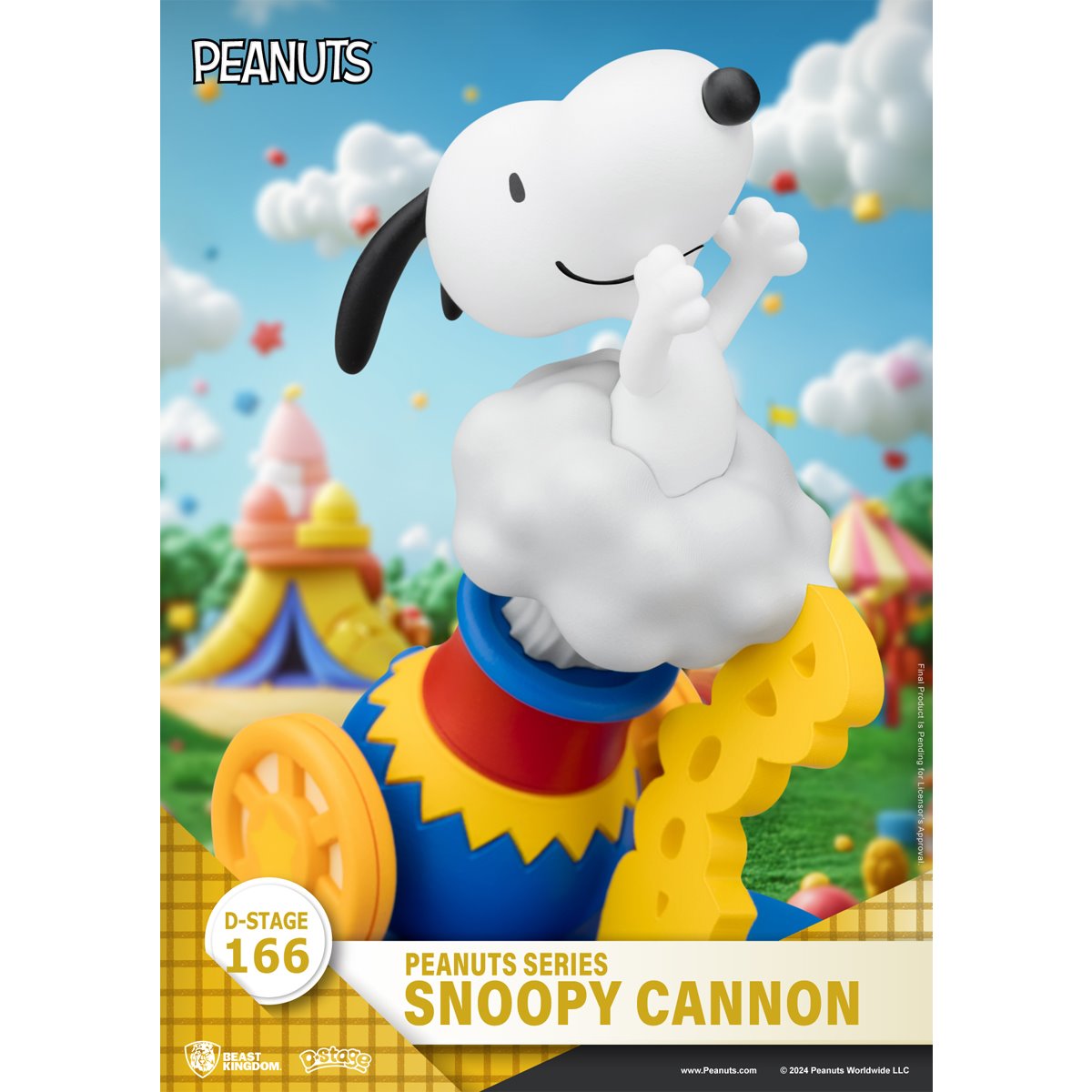Peanuts Snoopy Cannon DS-166 D-Stage Statue