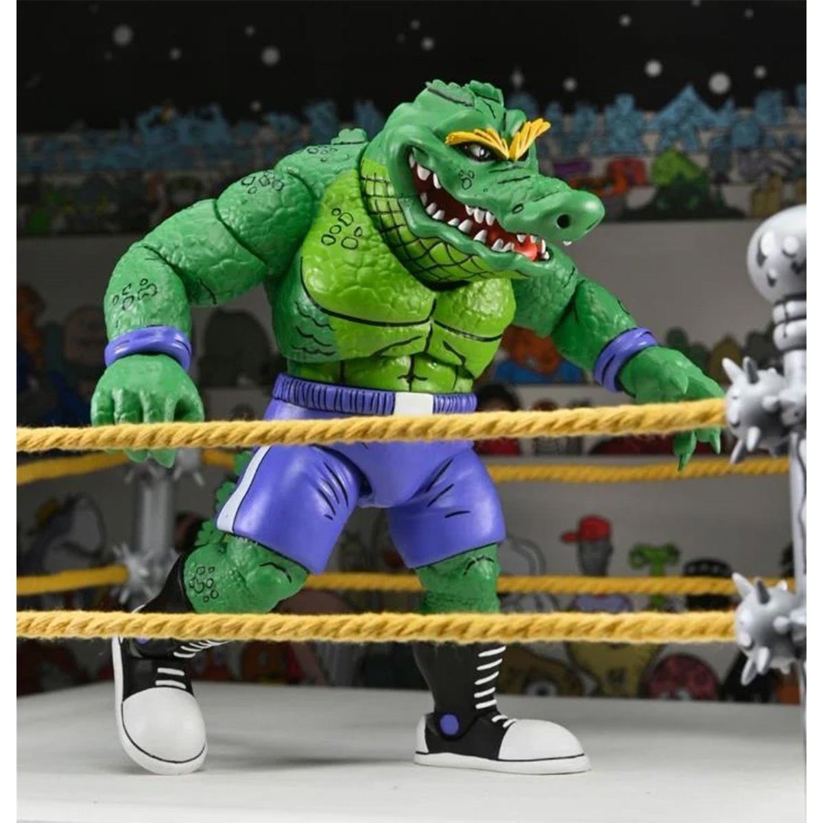 Teenage Mutant Ninja Turtles Archie Comics Stump Wrestling Leatherhead 7-Inch Scale Action Figure