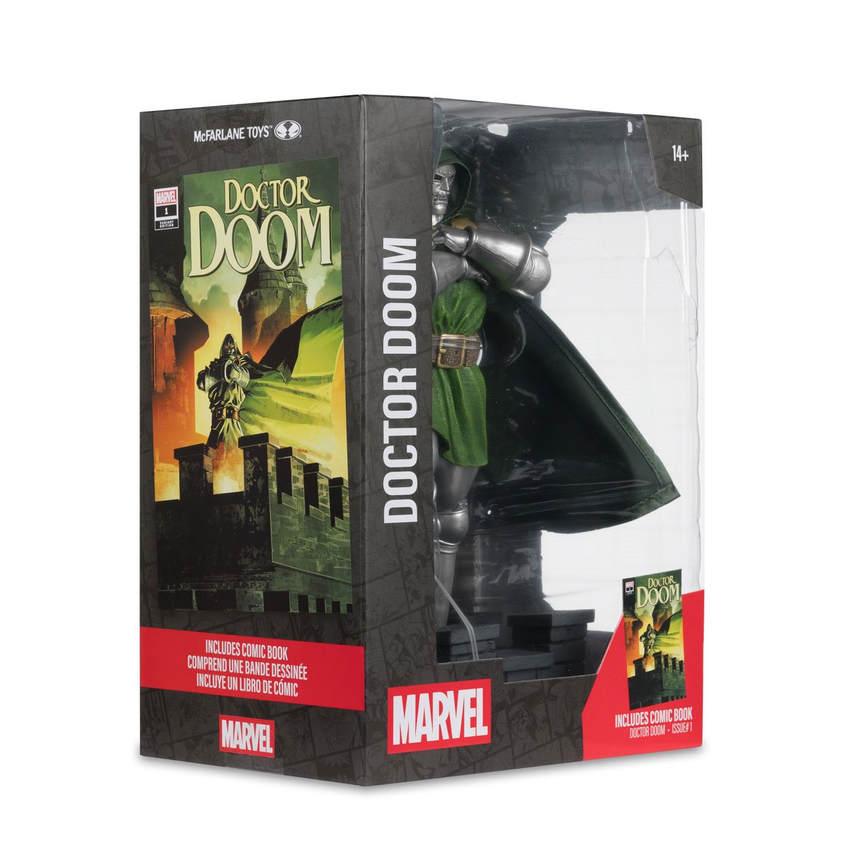 Marvel Wave 8 Doctor Doom #1 1:6 Scale Posed Figure with Scene and Comic