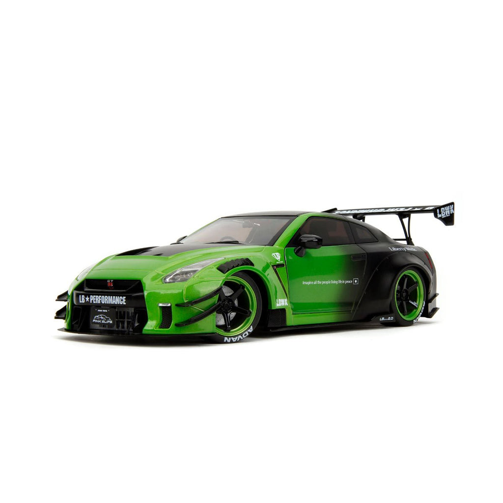 Pink Slips Wave 1 Nissan GT-R R35 with Liberty Walk Body Kit 1:18 Scale Die-Cast Metal Vehicle