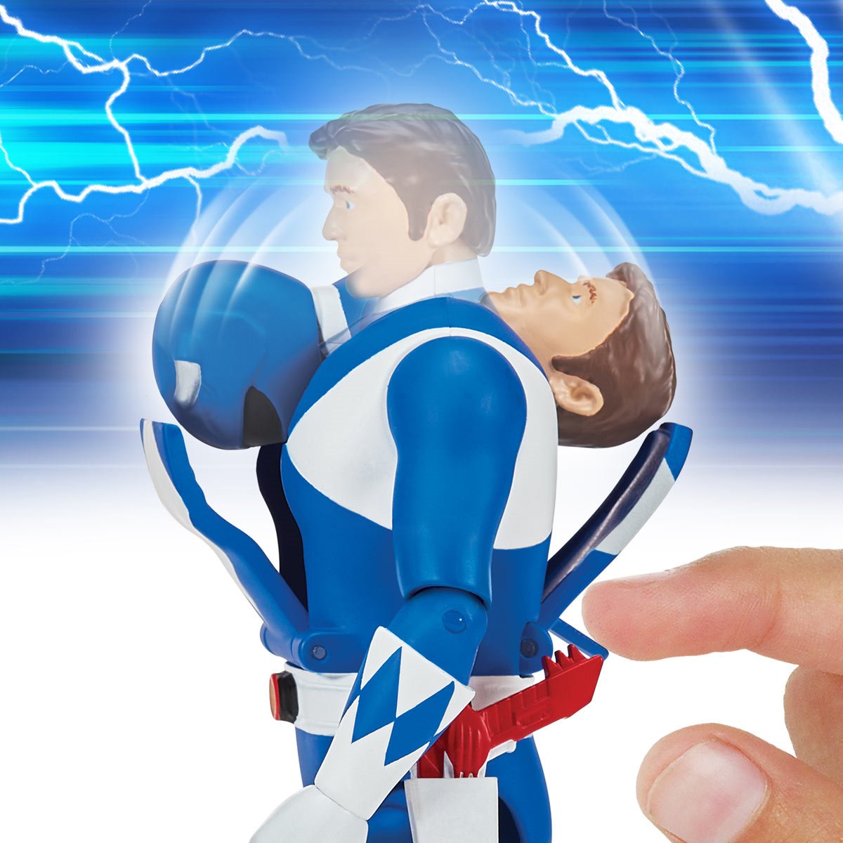 Mighty Morphin Power Rangers: Re-Ignition Auto Morphin Blue Ranger Action Figure