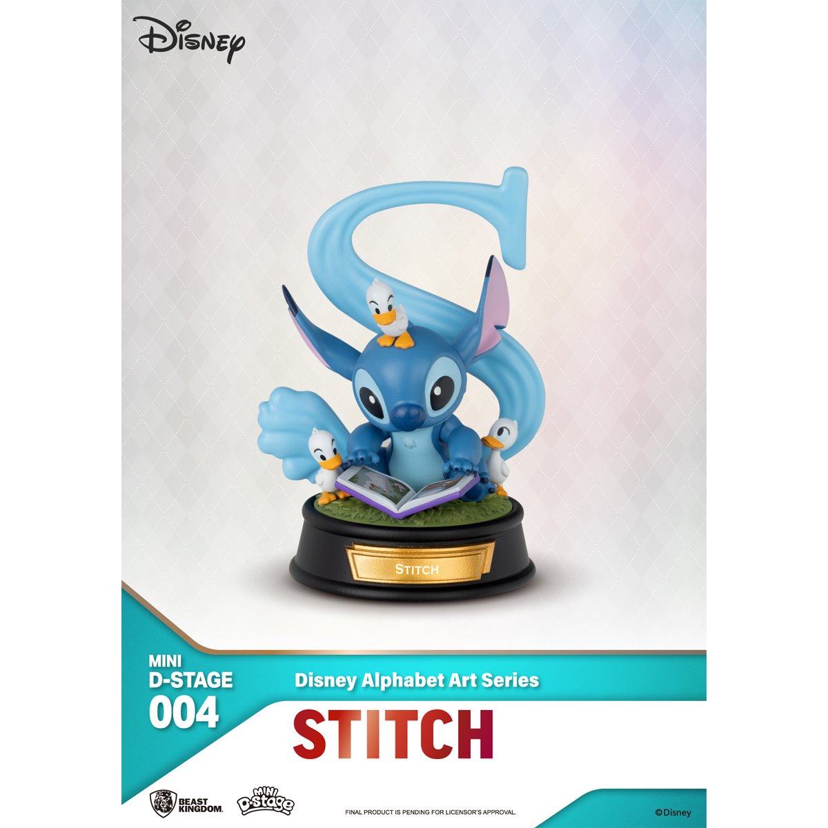 Disney Alphabet Art Series MDS-004 Mini D-Stage Statue Blind Box Set of 6