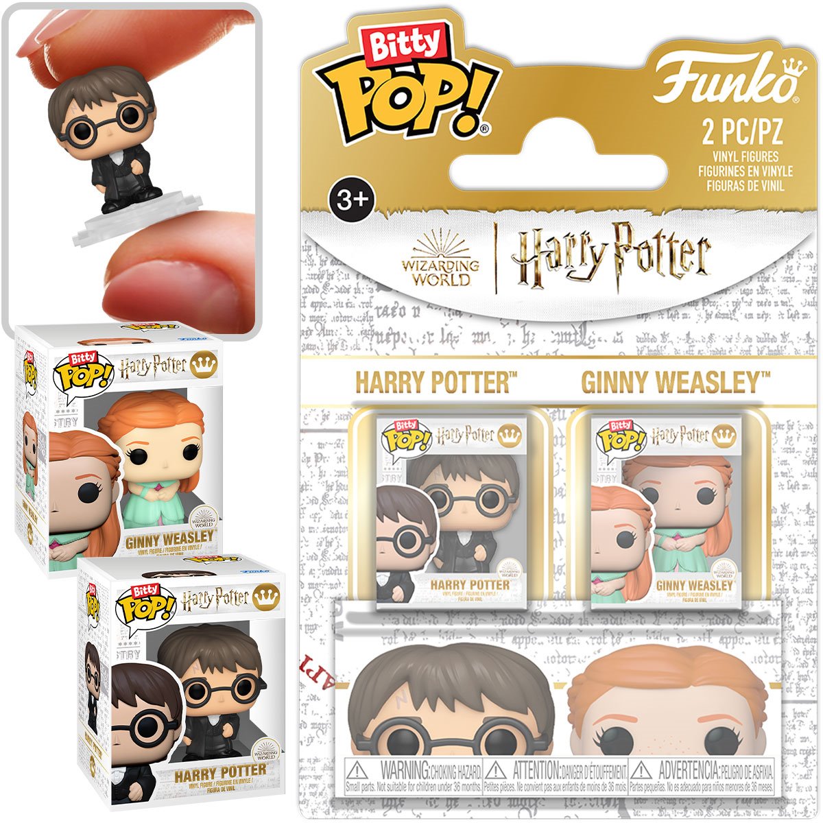 Harry Potter and the Goblet of Fire Harry Potter and Ginny Weasley Funko Bitty Pop! Mini-Figure 2-Pack