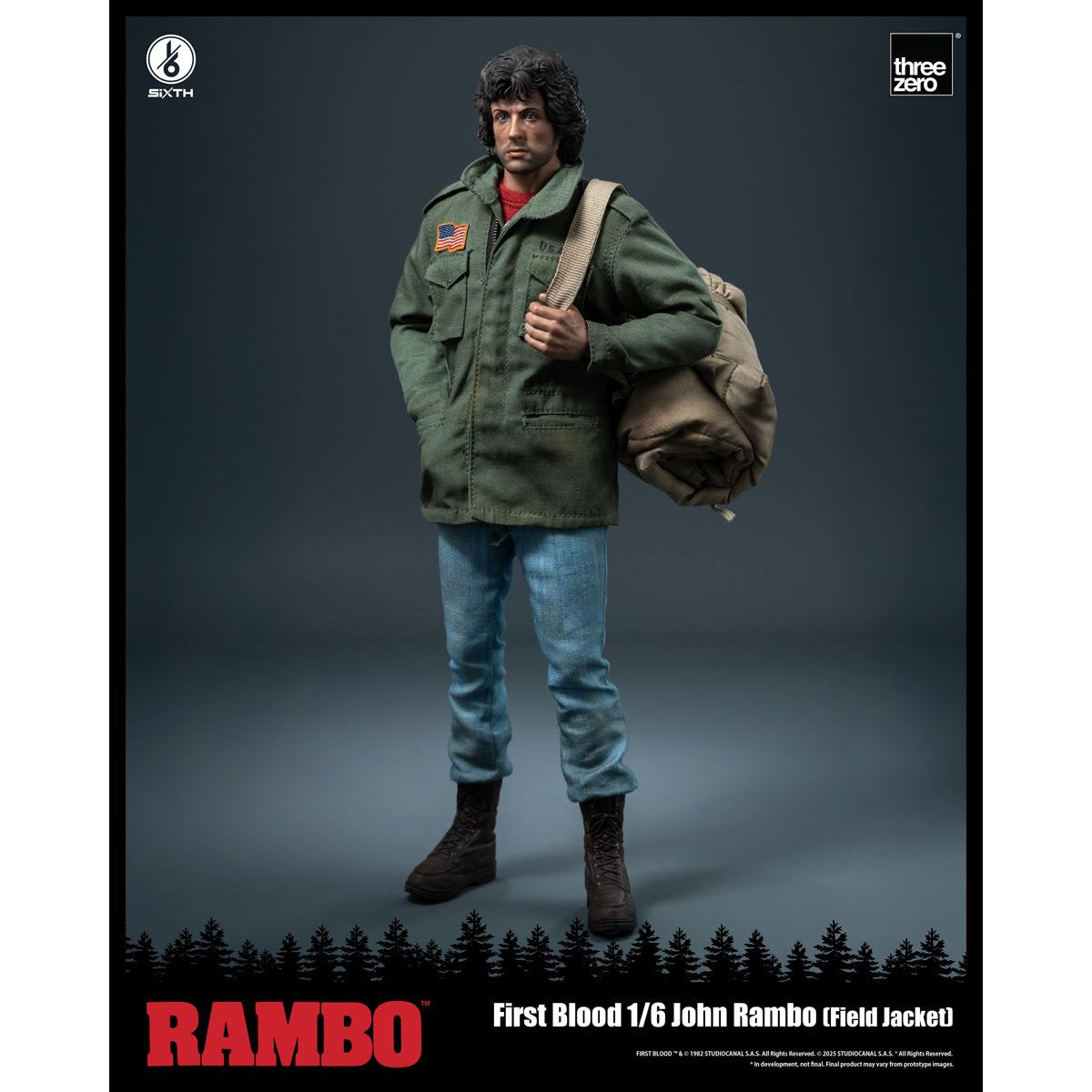 Rambo: First Blood John Rambo Field Jacket 1:6 Scale Action Figure