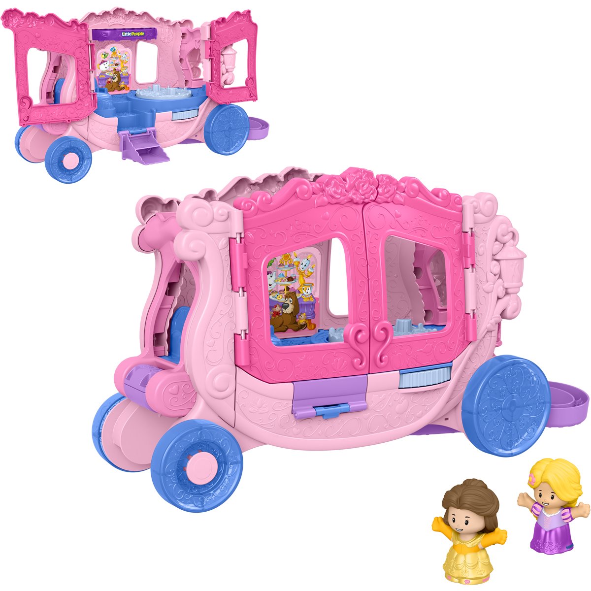 Disney Princess Little People Pull-Along Musical Carriage Playset