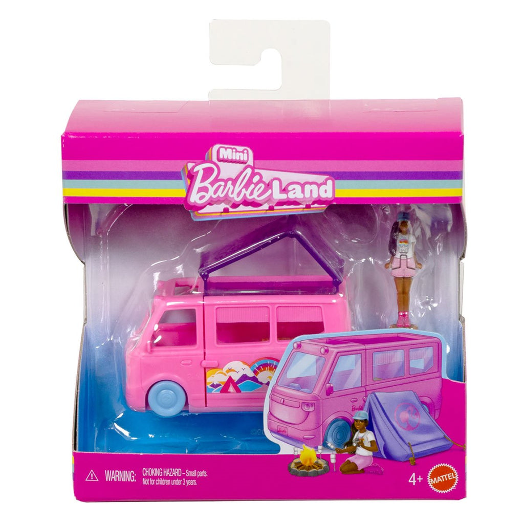 Mini BarbieLand Doll and Vehicle Playset Display Case of 8