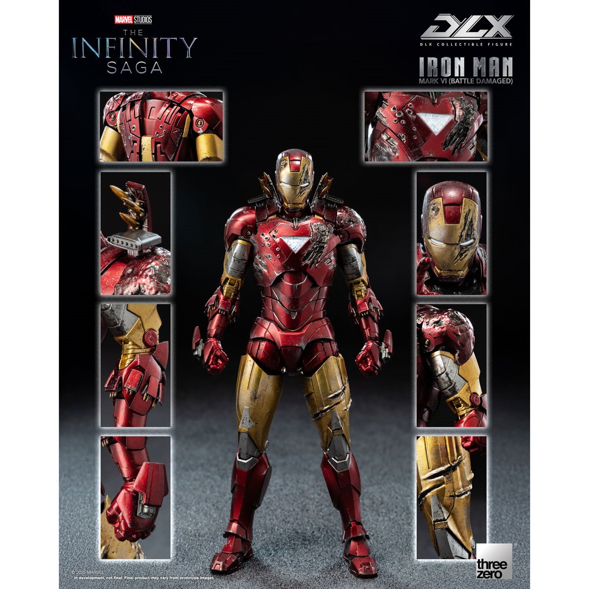 Marvel Studios: The Infinity Saga Iron Man Mark 6 Battle Damaged DLX Action Figure