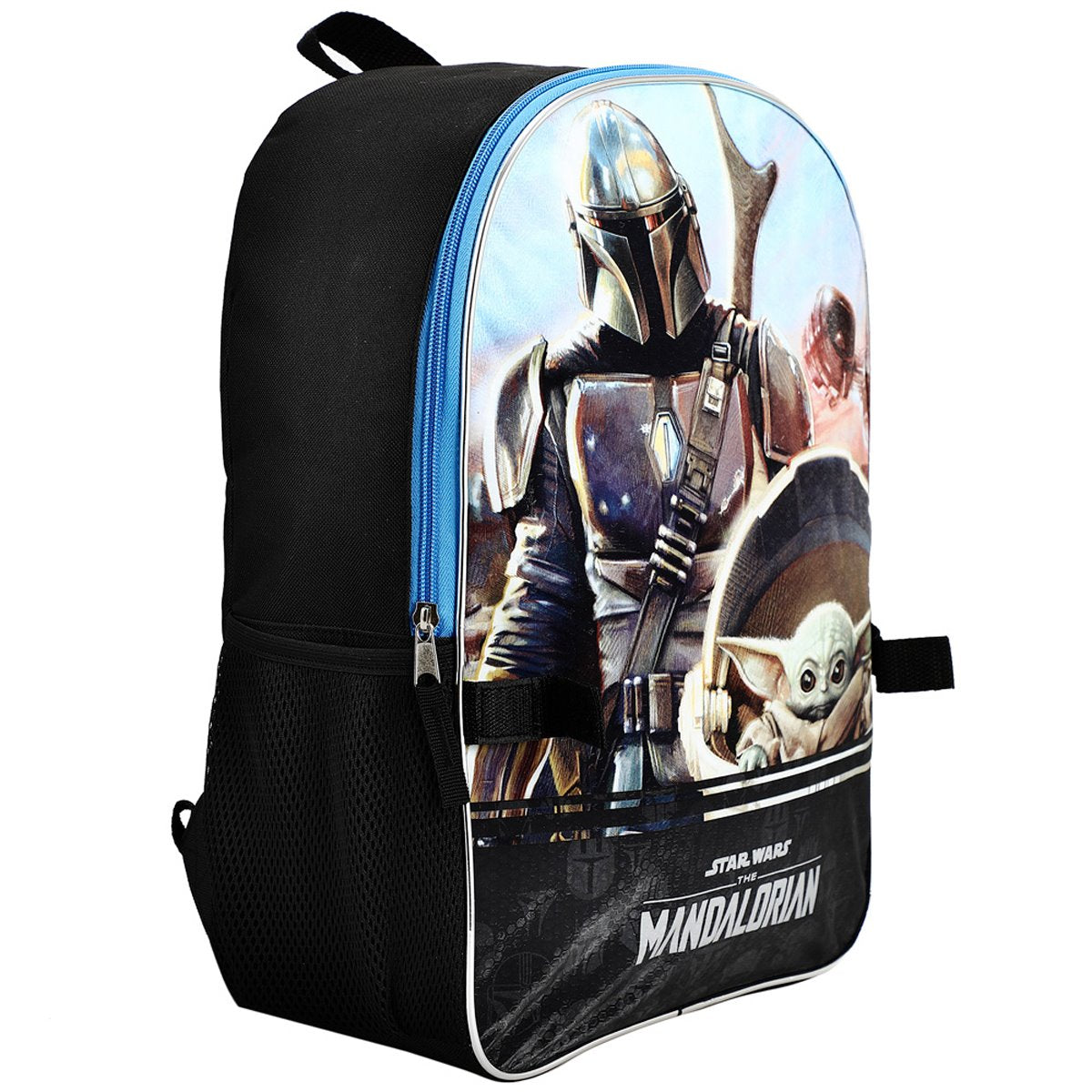 Star Wars The Mandalorian Helmet Youth Backpack Set