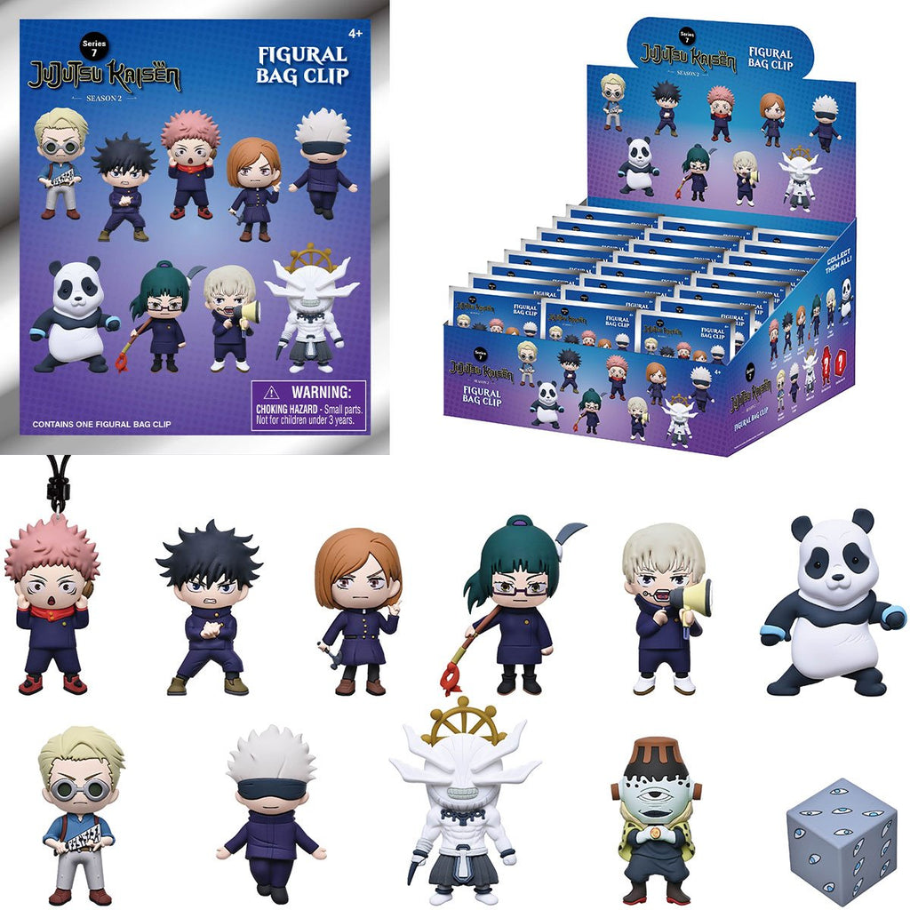 Jujutsu Kaisen Series 7 3D Foam Bag Clip Display Case of 24